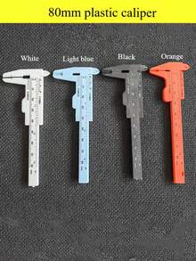 1pc High Precision Plastic Vernier Caliper, Compact & Portable Design, Suitable For Measuring Walnuts, Jewelry And Student Use