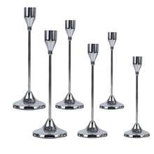 3/6pcs Christmas Candle Holders, Ramadan Tall Cone Candle Stands, Suitable For Home Holidays, Anniversary Parties, Dining Table Decor, Christmas Dinners, Weddings, Does Not Include Candles - Multicolor - View 14