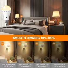 2 bóng đèn LED điều khiển từ xa thông minh, pin dung lượng lớn, sử dụng lâu dài, có điều khiển từ xa, bóng đèn LED sạc được, có thể tháo rời, đèn chiếu sáng xung quanh, đèn bàn, đèn tường, đèn cầu, đèn khẩn cấp, 3 màu ánh sáng, bóng đèn LED sạc USB kèm móc treo - Độ sáng cao, di động, thích hợp cho phòng ngủ, phòng khách, có thể sử dụng với điều khiển từ xa, áp dụng cho nhiều loại đèn, ngoài trời, cắm trại, nhiều màu sắc và ánh sáng trắng có thể điều chỉnh - Nhiều - Xem 5