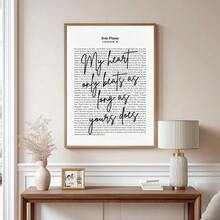 1pc Framed/Unframed Fourth Wing Book Quote Canvas Poster Bookclub Bookish Wall Art Print Painting For Book Lover,Apartment,Living Room,Bedroom,Modern Home Decoration - Multicolor - View 1