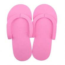 12/24/36 Pairs Random Color Men Women Slippers Foam Disposable Slippers For Salon Spa Hotel Pedicure Foot Flip Flop Slipper - Multicolor - View 3