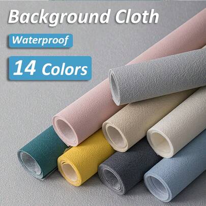 Texture Photography Backdrops Cloth 50x70cm Solid Color Waterproof Dustproof Photo Background Cosmetics Clothing Food Live Props