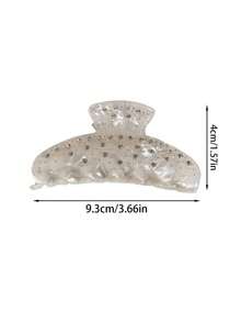 1pc/2pcs Fully Acetate Claw Clip High-End Hair Clip, Hair Claw Hair Accessory, Casual Fall Winter Hair Accessories Women Vacation Outfits Woman - Nhiều màu - Xem 4