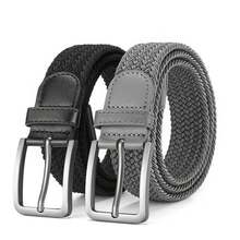 Cinturón elástico a para hombre, cinturón trenzado con personalidad, cinturónáctico a para hombre, cinturón multifuncional para aventura al aire libre C4OB - Caqui - Ver 1