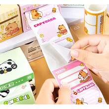 1 Box 40Pcs Random Cute Pull-Out Sticky Notes - Reusable Adhesive Memo Pads, Student Cute Notepads For Messages & Jottings