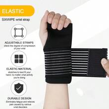 3D Knitted Compression Elastic Wrist Sleeve, With Pressure Palm Protection, Suitable For Weightlifting, Badminton And Daily Activities - Multicolor - View 7