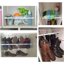 Varillas de tensin para armario, paquete de 6 varillas de tensin de resorte, barra de cortina de tensin ajustable de acero, varilla de ducha, varilla para ventana, varilla para armario 9, 8 - 15, pulgadas - 9,8-15,7 pulgadas + Blanco - Ver 5