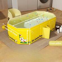 小型成人浴缸，可坐可躺的全身浸泡浴缸，大型游泳池浴缸 - 彩色 - 查看 6