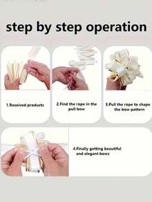 10 pièces Nœud papillon pour emballage cadeau, nœud papillon multicolore en ruban pour panier cadeau, mariage, décoration, emballage cadeau