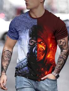 Hasna'S 3D Print T-Shirt For Men - Kiểu 1 - Xem 2
