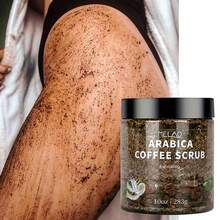 MELAO Arabica Coffee Body Scrub - Infused With Natural Coffee Grounds, Gently Exfoliates And Moisturizes Skin For Smooth, Radiant Complexion - Effectively Improves Cellulite And Stretch Marks, 10oz/283g Jar - Brown - View 2