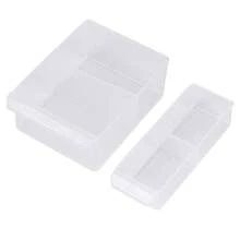 Caja de herramientas de plástico impermeable de 39 compartimentos , tipo cajón, organizador de almacenamiento de hardware para tornillos, piezas de rejilla y componentes - Naranja - Ver 7