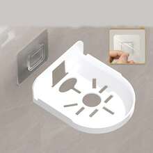 壁挂式摄像头支架，无需钻孔，适用于各种监控摄像头，壁挂式，浴室支架，浴室收纳架 - 彩色 - 查看 8