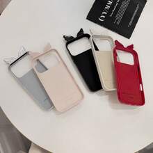 [Popular Item]Cute 3D Angel Wing Candy Color Down Jacket Smartphone Case From Korea, Phone 17 Case, Compatible With Phone 17 Pro Max/17 Pro/17/16 Pro Max/16/15 Pro/14/14 Pro/14 Pro Max/13, Minimalist Design, High-End Design, Creative Niche Full Body Protective Case, Fashionable Design Popular With Women, Shockproof, Drop-Proof, Scratch-Proof. - Silver - View 6