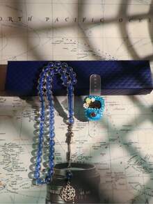 1pc Rosary Counter Set - High-End Packaged Counting Ring, Bracelet With Counter, Counter, Electronic Manual Button Counter, Compact Portable Ring Counter, Thumb Press Counter - Multicolor - View 7