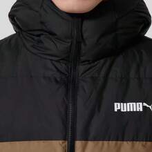 PUMA 男款保暖舒適鍊印花長袖連帽含羽絨外套694699-93 - 棕黑色 - 查看 7