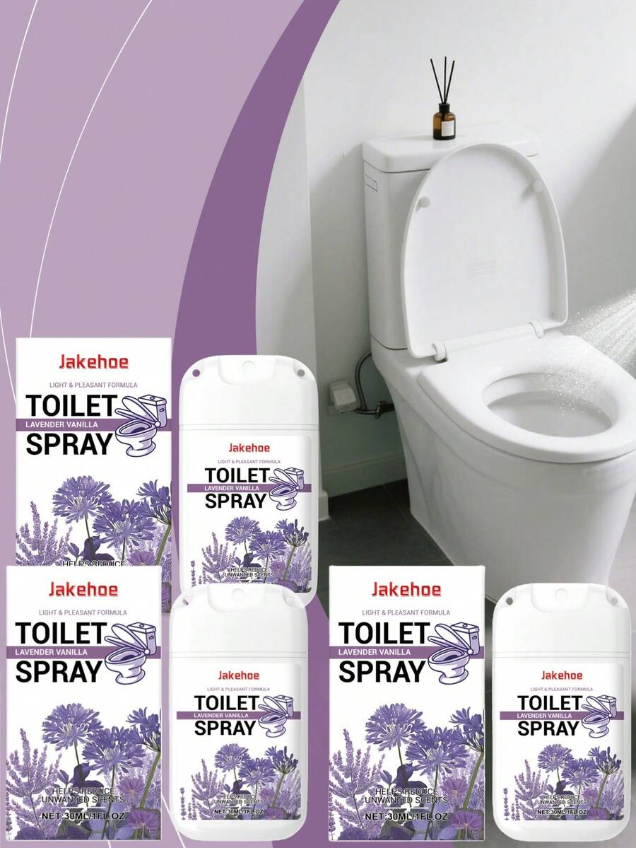 Jakehoe Toilet Odor Eliminator Spray, Multi-Purpose Toilet Freshener, Long-Lasting Fragrance Cleaning Agent