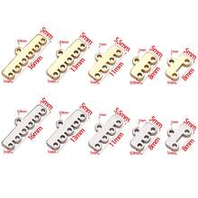 5pcs Necklace Layering Clasp, 304 Stainless Steel Chandelier Components Links Multistrand Clasps Lock For Layered Necklace Bracelet Earring Jewelry Making