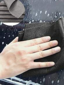 10pcs Magical Glass Cleaning Cloths, Streak-Free And Lint-Free Wiping, Reusable Glass Cleaning Rags, Household Cleaning Cloths For Kitchen, Bathroom, Home - Grey - View 5