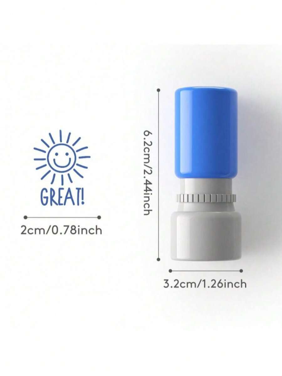 5pcs Teacher Stamps - Cute Classroom Teacher Stamps, Self-Inking Stamps - one-size - View 1