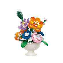 Natal Presente Super Fofo Flores Preservadas, Mini Blocos de Construção, Decoração Única, Presente Criativo - Multicolorido 2 - Visão 9