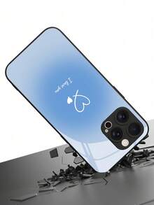 1pc Customizable Phone Case With Minimalist Handdrawn Heart Design, Made Of Tempered Glass, Compatible With IPhone 17 ProMax/17 Air/15/16 Pro/14 Plus/13 Pro/12 Pro Max/11/Xs Max/8/7/6 Plus, S24 Ultra/S25 Ultra, Compatible With Redmi NOTE 13/14, Compatible With Redmi K40, 11. Romantic And Meaningful Style, Ideal For Users Seeking Unique Expression.,International Version, Not The Domestic Version - Black - View 7