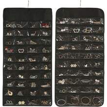 Organizador para arete, organizador de joyas colgantes, organizador de 80 bolsillos, organizador para arete, organizador para collares, pulseras, anillos de almacenamiento - 80 bolsillos - Ver 8