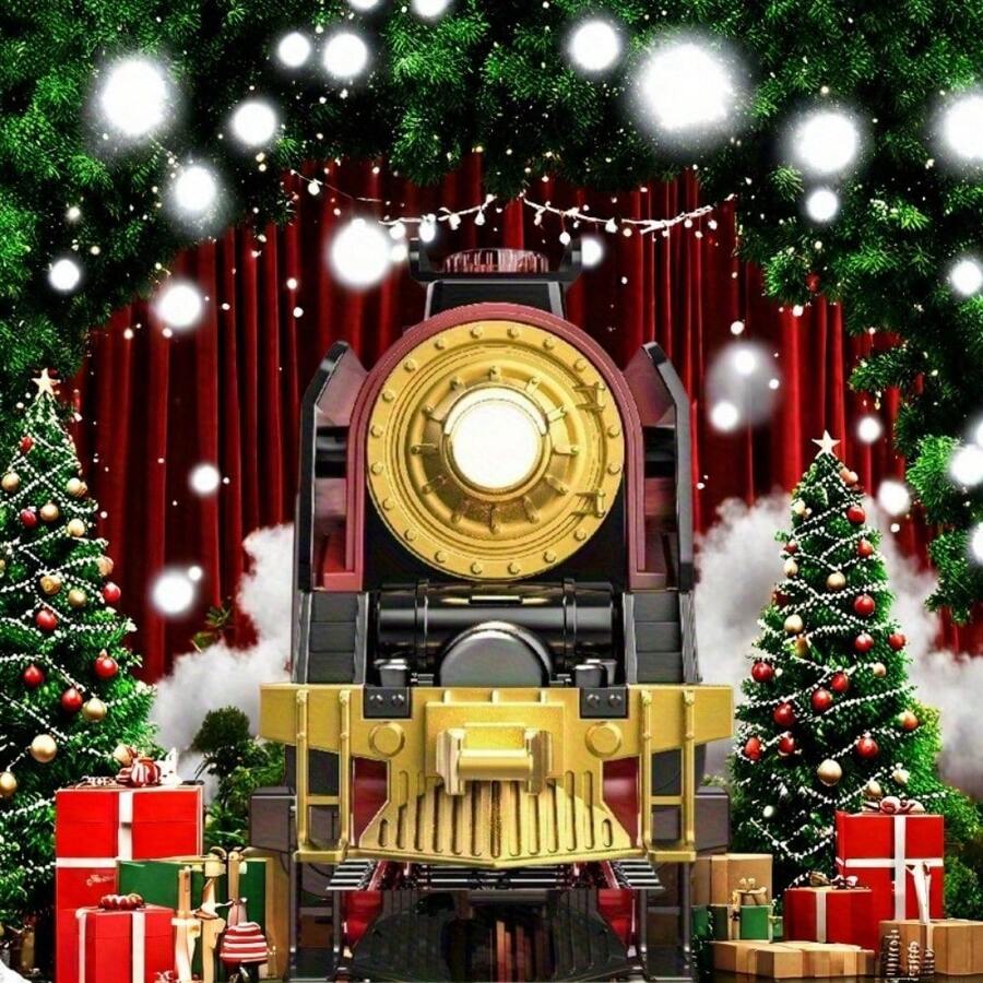Christmas Gift Box Series Rechargeable Battery-Powered Steam Train (630B-1) - Remote-Controlled, With Realistic Smoke, Lights And Sound Effects, Limited Edition Not To Be Missed!, Christmas Train - 630YK - View 1