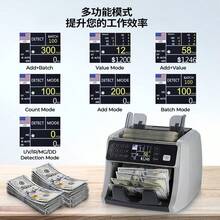 Contadora de billetes de carga superior con pantalla TFT y detector de billetes UV MG DD. - Tipo de Enchufe A USA (110-127V) - Ver 3