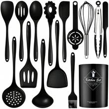 15pcs/Set Non-Stick Silicone Cookware Set, Heat Resistant Cooking Utensils Including Spatula, Ladle, High Temperature Silicone Kitchen Tools - Multicolor - View 7