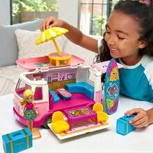 Portable Campervan Toy Set, Role-Playing Scene Dollhouse Mini House, Family Toy, Openable Miniature Campervan, Dollhouse, Role-Playing, Suitable For Girls Aged 3, 4, 5, And 6 As Gifts, Holiday Surprises, Growth Rewards, And Educational Toys. - Pink - View 11