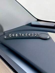 1pc Cat & Crow Design Blank Parking Permit Plate, Car Accessories Parking Number Plate, Towing Phone Number