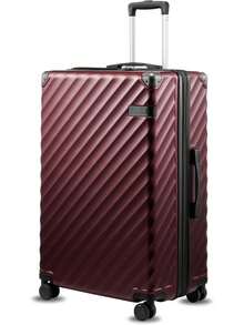 New 20/28 Inch  BLACK Luggage With Spinner Wheels, Polycarbonate Expandable Hard Shell Suitcase - 櫻桃 - 查看 10