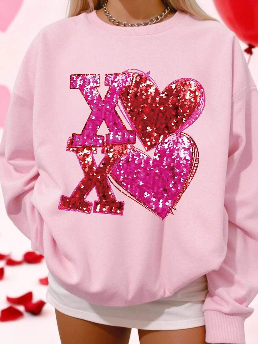 Clothes Autumn And Winter Women's Pattern Print Sweatshirt