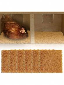 1个/2个鸡窝垫 - 可水洗易清洁，逼真耐用，采用优质合成PE材料制成，表面柔软舒适，适合产蛋母鸡，是保护鸡蛋免受损坏的理想选择，用途广泛，是家禽理想的筑巢材料。