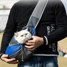 Breathable Pet Sling Carrier - Adjustable Shoulder Strap, Zipper Closure, Lightweight & Secure Small Dog & Cat Carrier - Hands-Free Travel, Walking, Camping, Vet Visits - Suitable For Chihuahuas, Toy Poodles, Shih Tzus - Pet Carrier Bag, Pet Backpack, Sturdy Construction, Cat Owner Essential, Christmas Gift New Year Gift - Pet Carrier - View 3