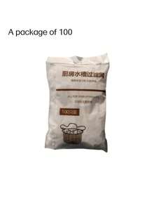 Sita pentru chiuvetă de bucătărie 500/300/200/100 buc, bazin de spălat legume, mașină de spălat vase pentru piscină, suport de scurgere de unică folosință, plasă de scurgere și alte articole de uz casnic. Sita pentru chiuvetă de unică folosință, bazin de legume, curățarea piscinei, plasă anti-scurgere, tip buzunar, plasă de scurgere pentru podea