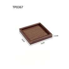 Black Walnut Wood Tray Rectangular Japanese-Style Solid Wood Tea Tray Dessert & Fruit Plate Home Breakfast Tray Wooden Tableware - A1 - View 8