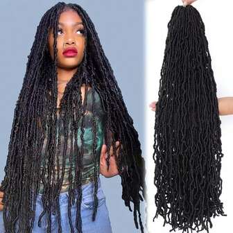 FULCRUM 8-36 Inch Faux Locs Crochet Hair New Soft Locs Crochet Braids Curly Hair Goddess Braids Synthetic Hair Extensions For Women & Girls