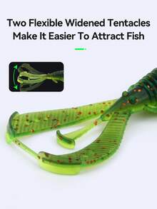 KINGDOM仿生软饵虾形拟饵 8只/10只装 2.5/3英寸，漂浮软饵，耐用TPE材质，淡水海水通用，添加氨基酸和虾味鱼饵诱食剂，适合新手和专业钓鱼者。