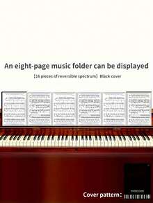 1pc Premium Piano Musical Instrument Music Sheet Clip-A4 Size,Durable And Lightweight, Perfect For Musicians And Performers To Practice Playing Use