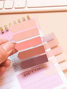 100pcs Gradient Pastel Color Arrow Shaped Removable Reusable Sticky Notes, Strong Adhesive, Tear-Resistant, Suitable For Notebooks, Daily Planners, Study Notes, Office File Labeling, Diaries, And DIY Scrapbooking