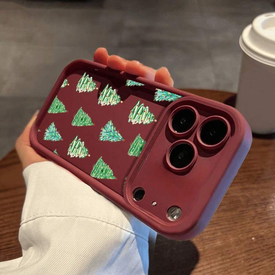 Basic Phone Cases - สีแดงเข้ม - ดู 1