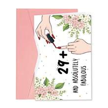 1 pièce Carte d'anniversaire de 30 ans amusante pour femmes. Carte d'anniversaire humoristique pour une femme de 30 ans, cadeau pour épouse, petite amie, meilleure amie, sœur. Cadeau unique né en 1995 pour elle - Multicolore - Voir 12