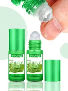 TWOING 5ml Nagelhautöl, nährendes Nagelhautöl, mit Jojobaöl, Traubenkernöl, Vitamin E und Squalan, stärkt die Nagelhäute, für den täglichen Gebrauch geeignet, tragbar, Aloe Vera Duft - Aloe - Übersicht 2