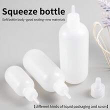 3Pcs Empty Plastic Bottle Squeezesable Liquid Dropper Refillable Bottle Nail Art Press Bottle 60/150/250ML Transparent Empty Bottle Nail Polish Remover Cleansing Water Alcohol Dispenser Pressure Dropper Bottle - Multicolor - View 9