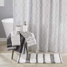 SKL Home by Saturday Knight Ltd. Geo Toalla de baño, 27 x 50 Pulgadas, Pizarra(Alfombra de baño) - Multicolor - Ver 5