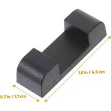 Bases Para Exhibicin De Marcos y Joyera Flotante Negras, Soporte Plstico Estable Antideslizante, Para Tienda o Tocador, Set De 2 Bases Cuadradas Multifuncionales - 4,5 x 1,7 x 1,4 cm + negro - Ver 3
