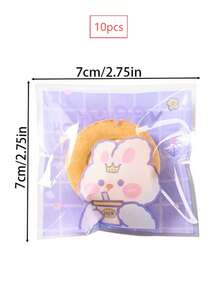 Biscuit Bag, Moon Cake, Candy, Snow Cake, Frosted Dot, Self-Adhesive Bag, Self Sealing Bag, Baking Package, Thanksgiving Gift, Christmas Gift, Halloween Gift, Valentine's Gift, New Year Gift - Multicolor - View 3