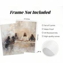 Jess arte de pared, lona religioso, arte de pared, arte cristiano, decoracin de pared, pster de Dios, fotos bohemias, hojas de Jess, pintura de la Biblia de las ovejas, para sala de estar, - 12x16 Inch No Frame + Arte de la fe de Jesús - Ver 3
